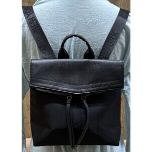 Botkier New York women black polyester small backpack bag purse